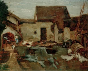 Ferme à Barbizon – Étude